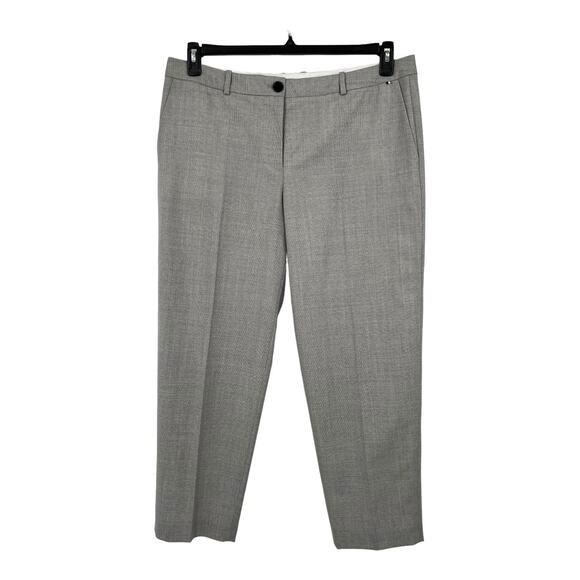 BOSS Hugo Boss pants Tasewa Slim Fit Stretch Wool Blend grey size 14 - Picture 2 of 7